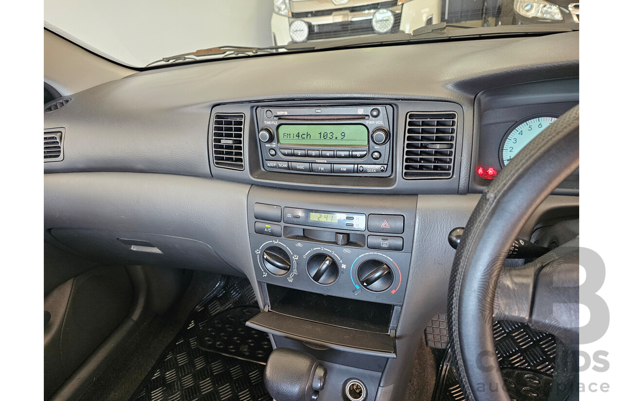 9/2005 Toyota Corolla Ascent ZZE122R 4d Sedan Grey 1.8L