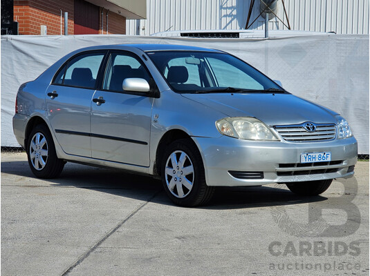 9/2005 Toyota Corolla Ascent ZZE122R 4d Sedan Grey 1.8L