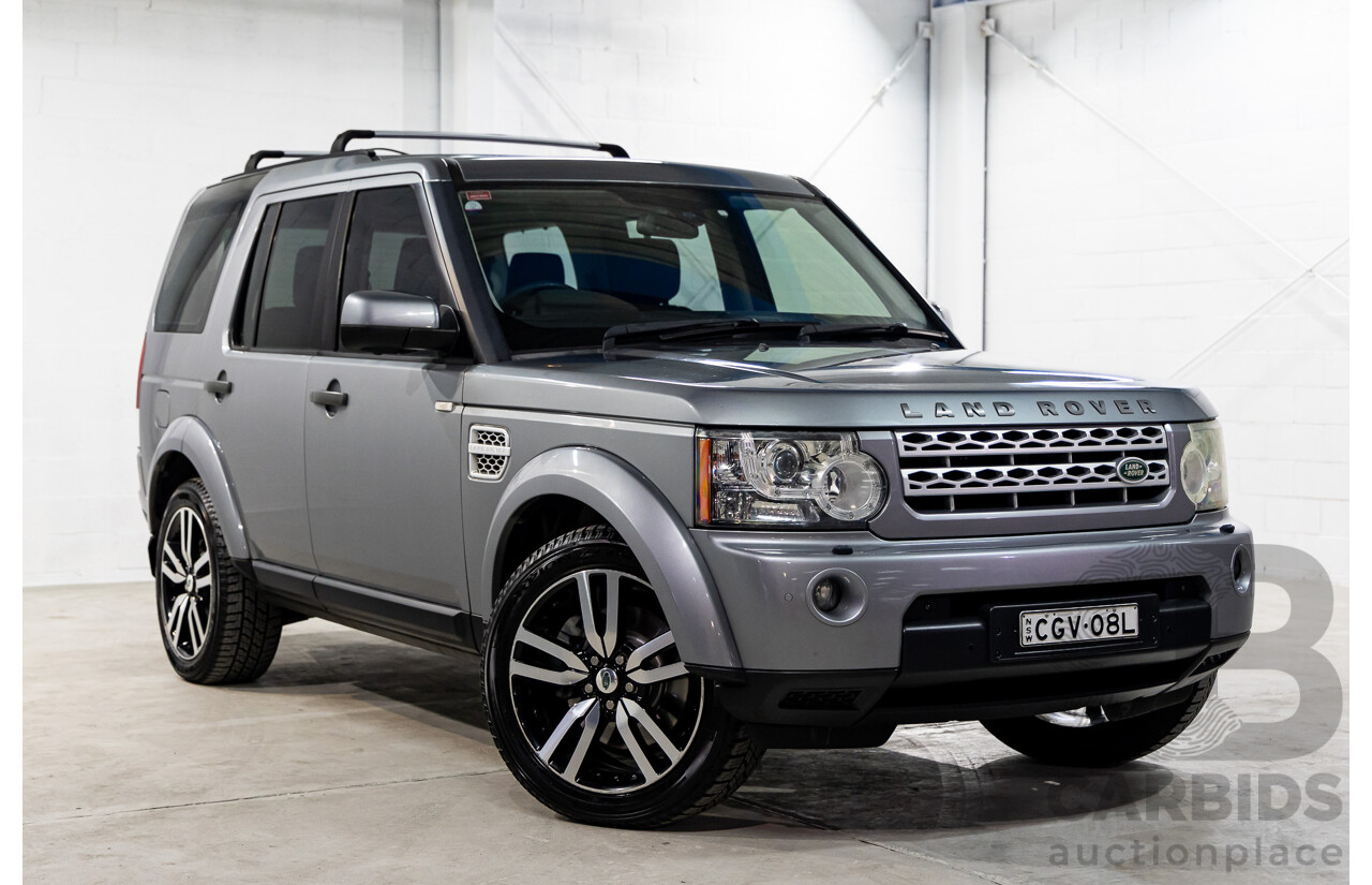 6/2012 Land Rover Discovery 4 3.0 SDV6 HSE MY12 4d Wagon Orkney Grey Metallic Twin Turbo Diesel 3.0L - 7 Seater