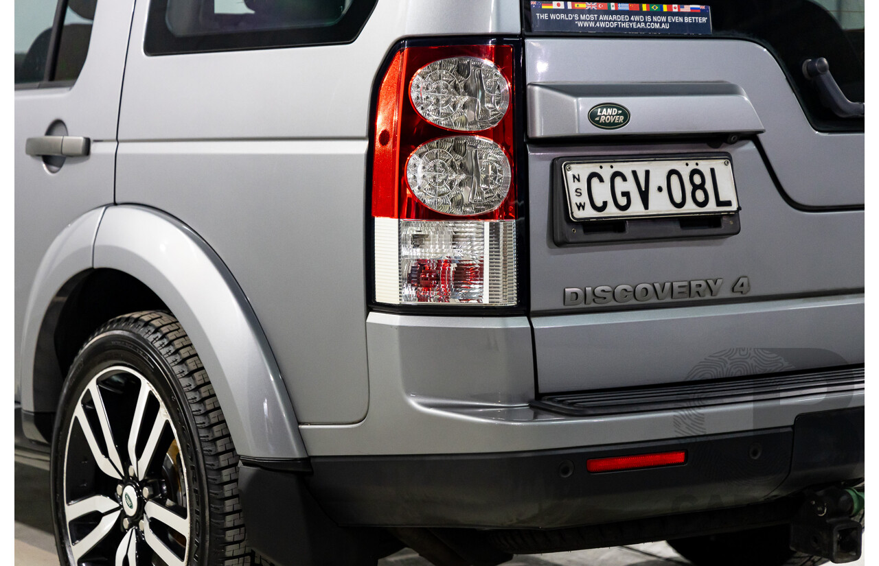 6/2012 Land Rover Discovery 4 3.0 SDV6 HSE MY12 4d Wagon Orkney Grey Metallic Twin Turbo Diesel 3.0L - 7 Seater