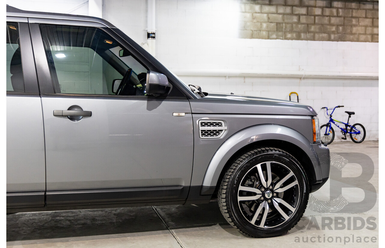 6/2012 Land Rover Discovery 4 3.0 SDV6 HSE MY12 4d Wagon Orkney Grey Metallic Twin Turbo Diesel 3.0L - 7 Seater