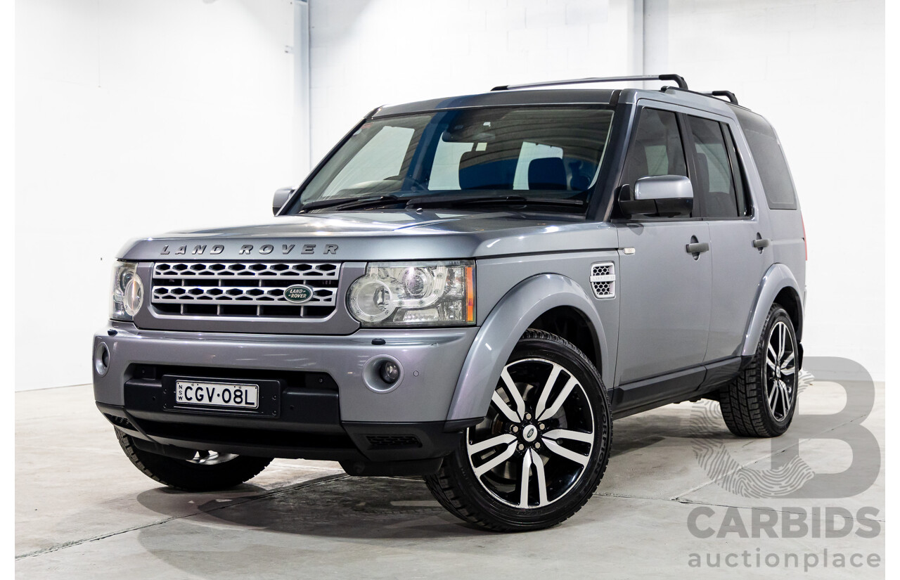 6/2012 Land Rover Discovery 4 3.0 SDV6 HSE MY12 4d Wagon Orkney Grey Metallic Twin Turbo Diesel 3.0L - 7 Seater