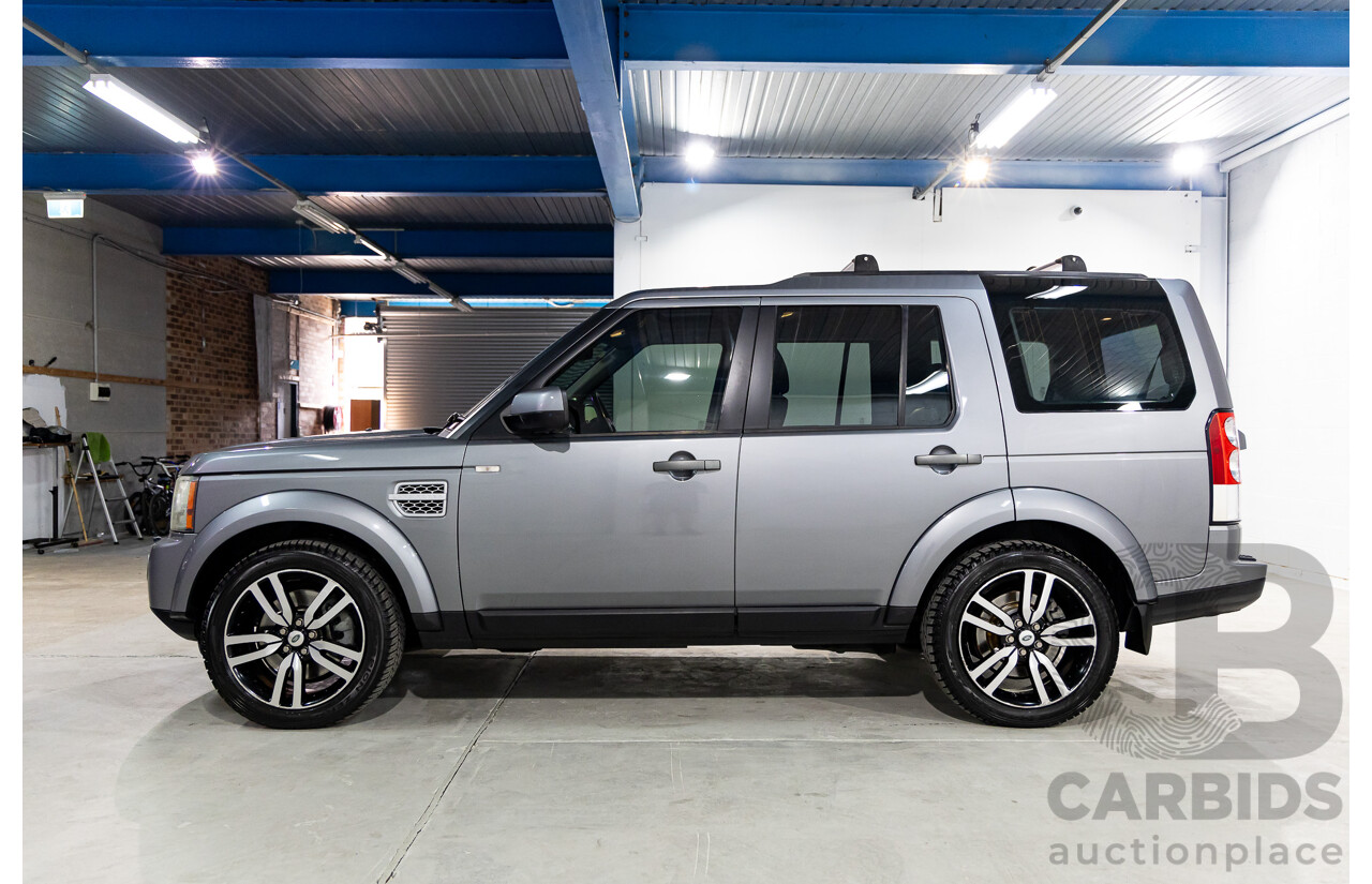 6/2012 Land Rover Discovery 4 3.0 SDV6 HSE MY12 4d Wagon Orkney Grey Metallic Twin Turbo Diesel 3.0L - 7 Seater