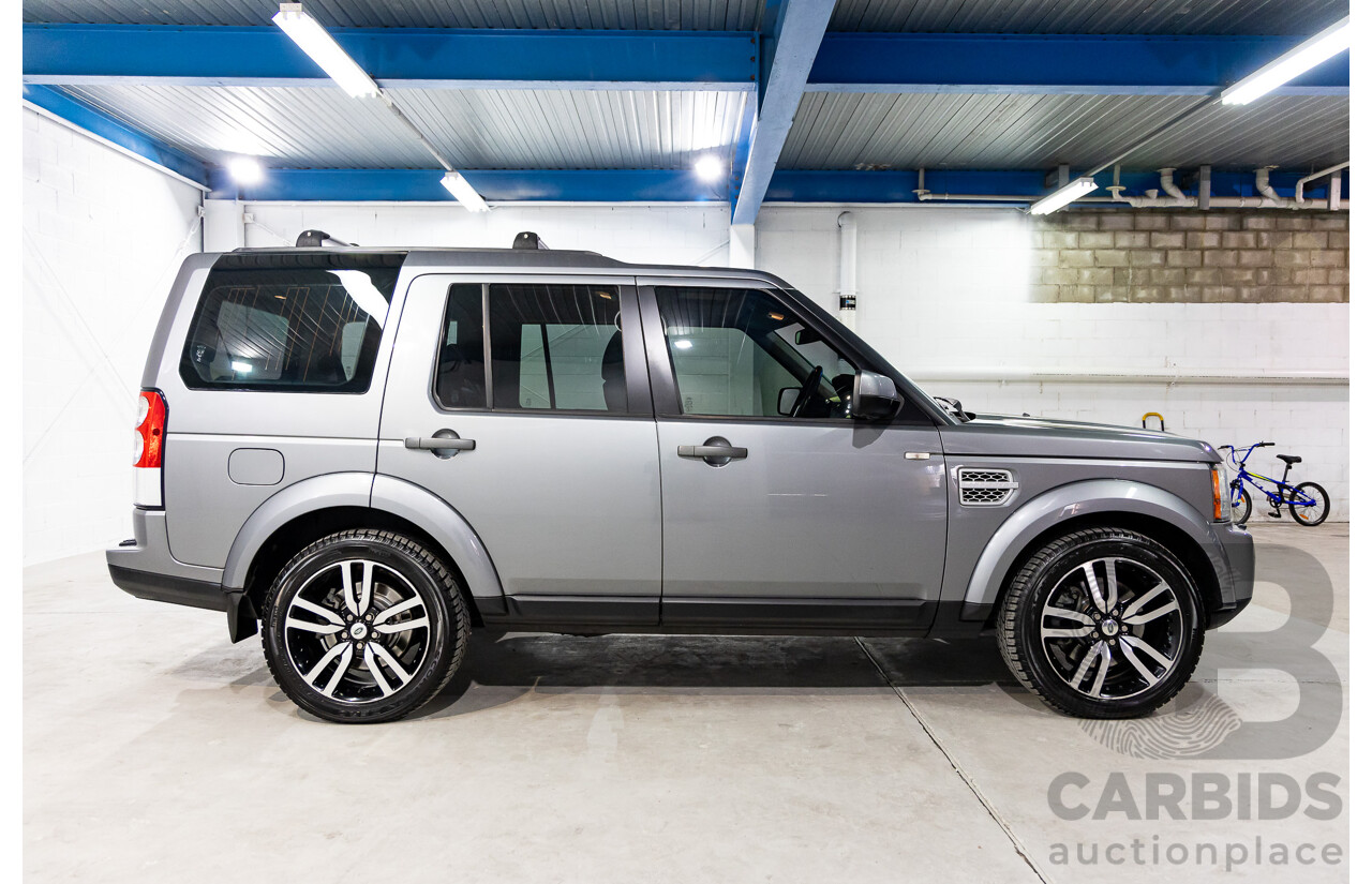 6/2012 Land Rover Discovery 4 3.0 SDV6 HSE MY12 4d Wagon Orkney Grey Metallic Twin Turbo Diesel 3.0L - 7 Seater