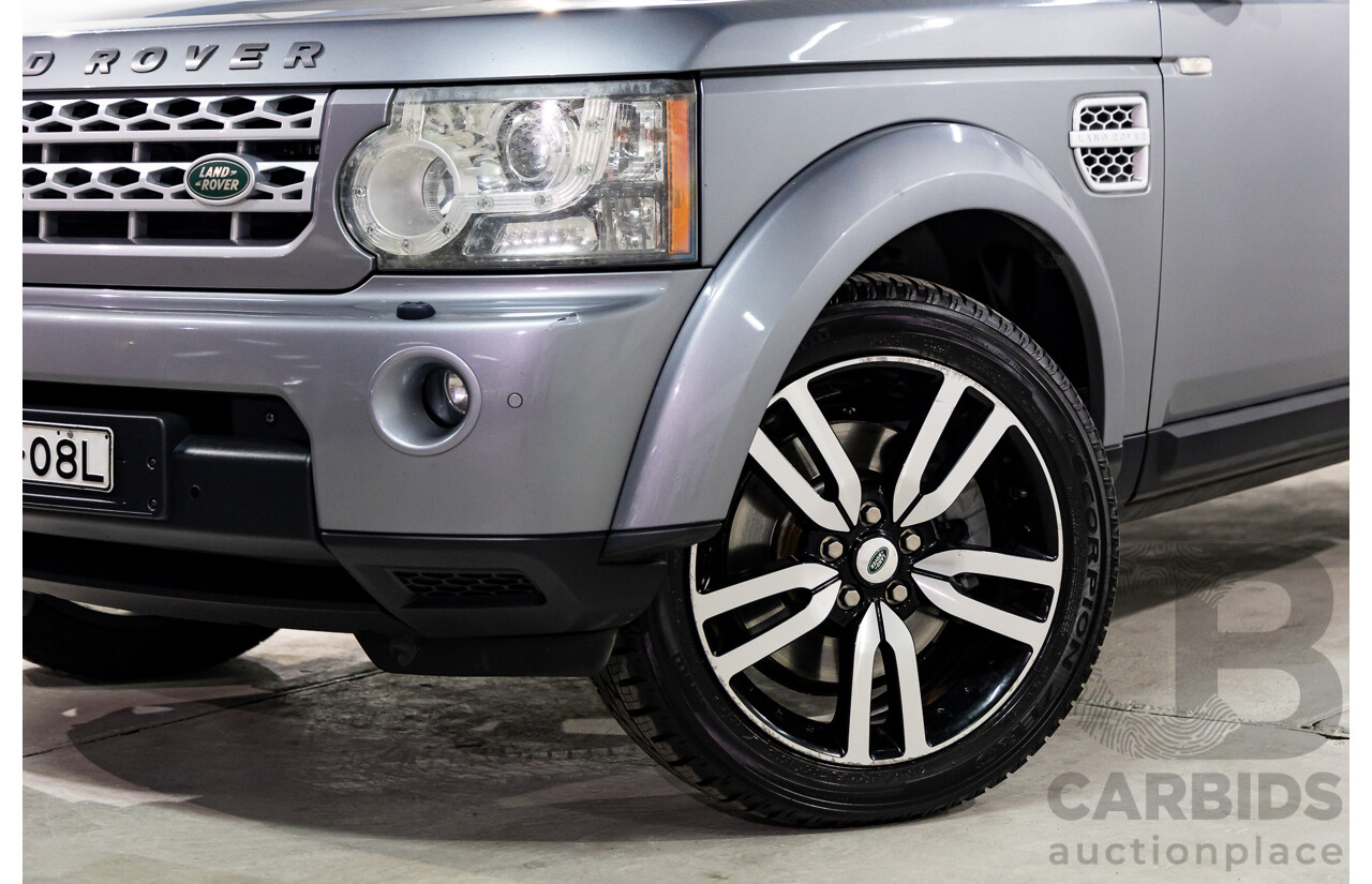 6/2012 Land Rover Discovery 4 3.0 SDV6 HSE MY12 4d Wagon Orkney Grey Metallic Twin Turbo Diesel 3.0L - 7 Seater