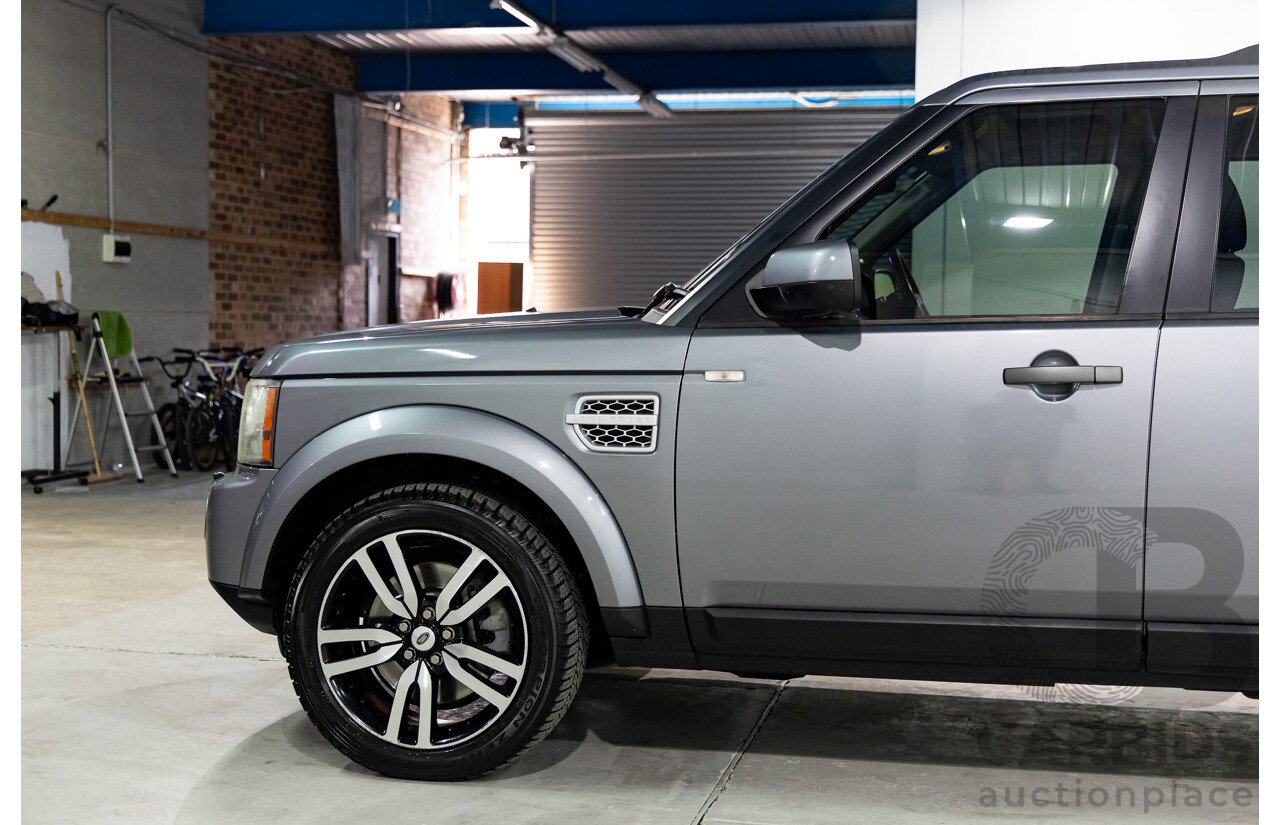 6/2012 Land Rover Discovery 4 3.0 SDV6 HSE MY12 4d Wagon Orkney Grey Metallic Twin Turbo Diesel 3.0L - 7 Seater