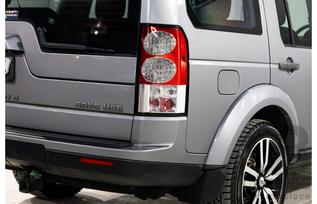 6/2012 Land Rover Discovery 4 3.0 SDV6 HSE MY12 4d Wagon Orkney Grey Metallic Twin Turbo Diesel 3.0L - 7 Seater