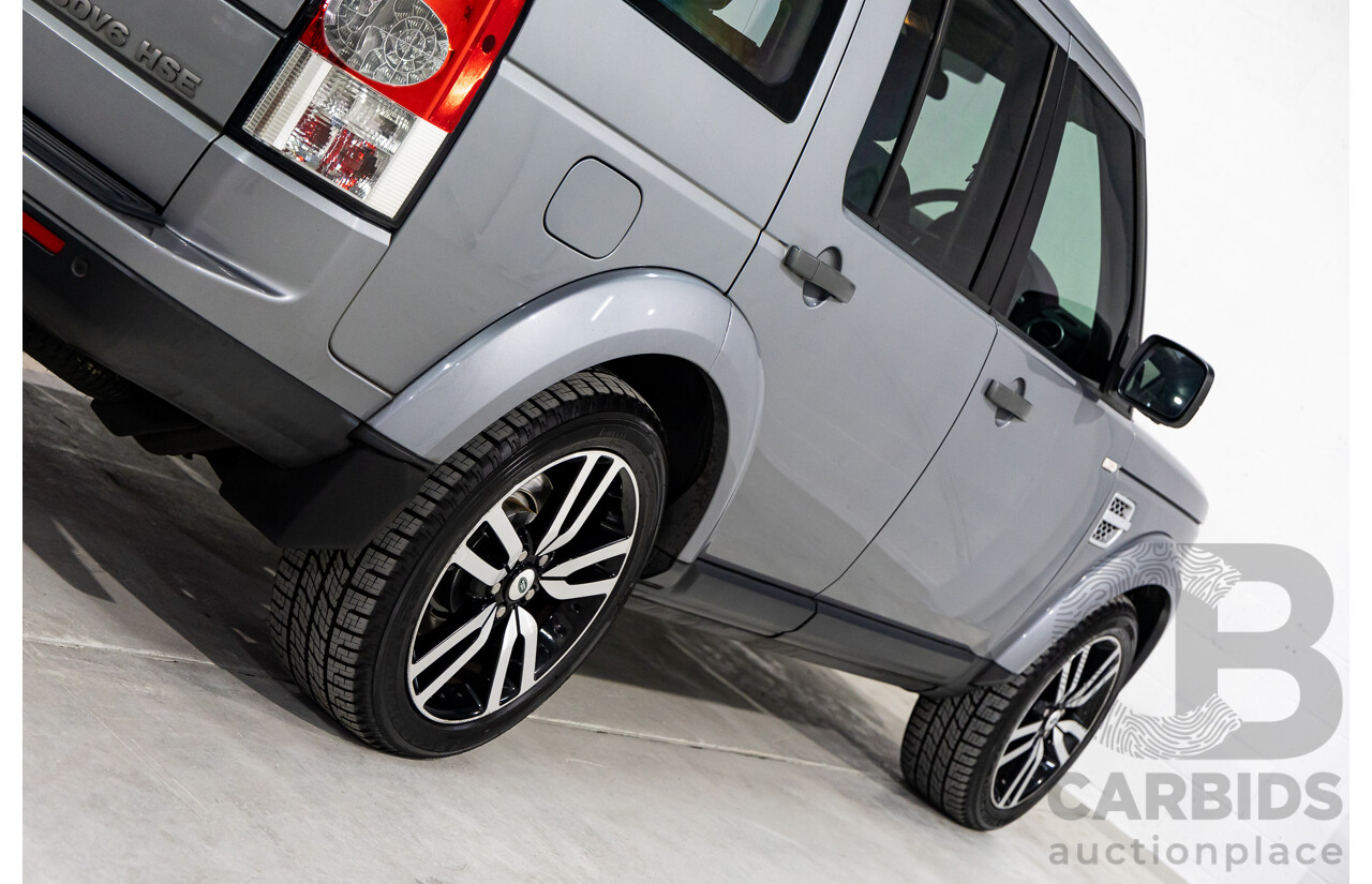 6/2012 Land Rover Discovery 4 3.0 SDV6 HSE MY12 4d Wagon Orkney Grey Metallic Twin Turbo Diesel 3.0L - 7 Seater