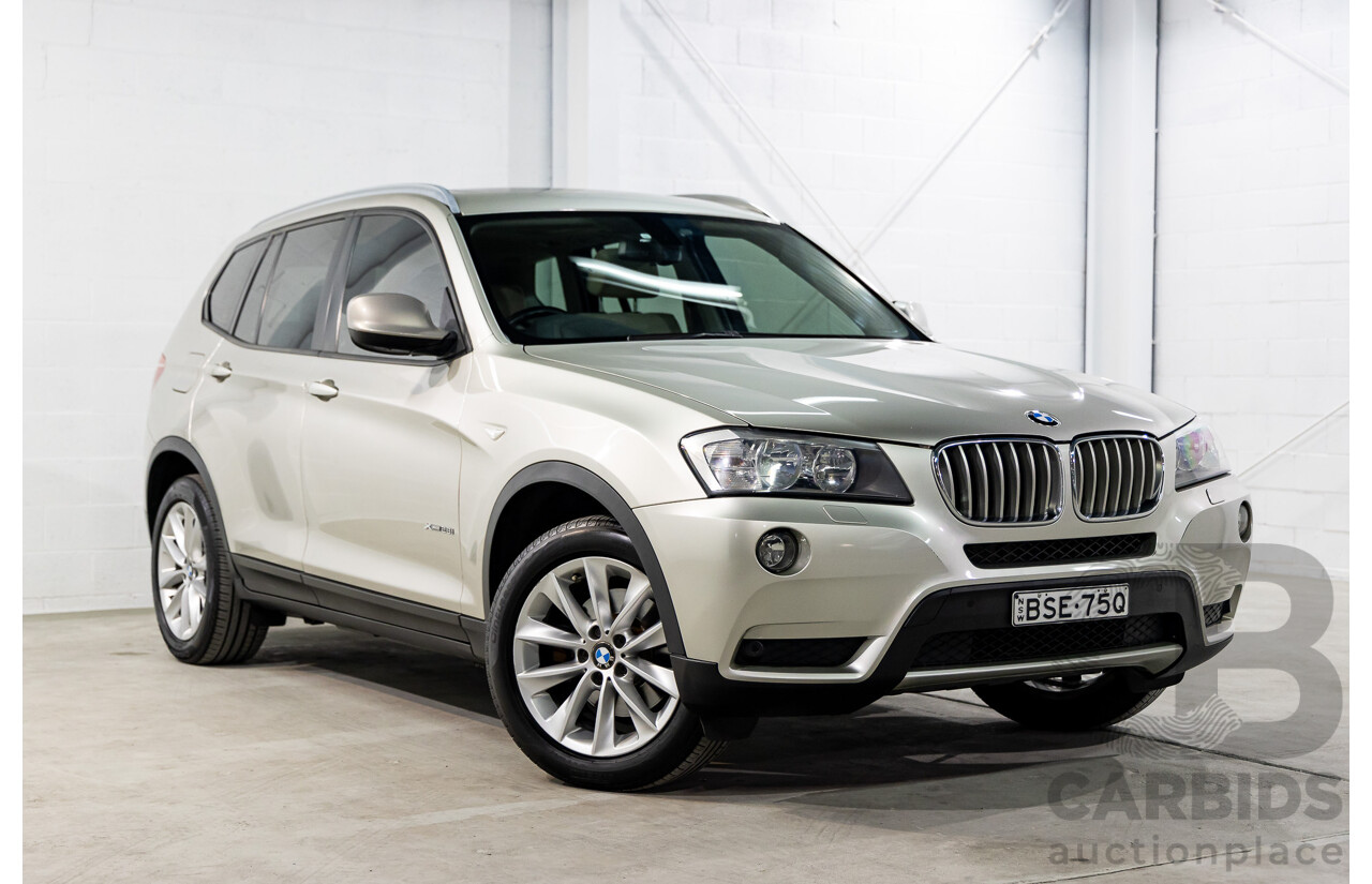 4/2013 BMW X3 Xdrive (AWD) 28i F25 MY13 4d Wagon Mineral Silver Metallic Turbo 2.0L