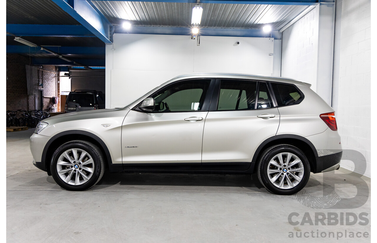 4/2013 BMW X3 Xdrive (AWD) 28i F25 MY13 4d Wagon Mineral Silver Metallic Turbo 2.0L