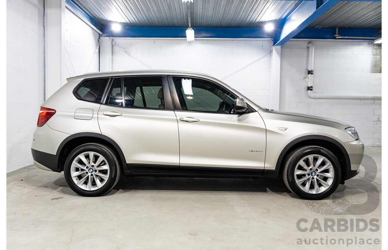 4/2013 BMW X3 Xdrive (AWD) 28i F25 MY13 4d Wagon Mineral Silver Metallic Turbo 2.0L