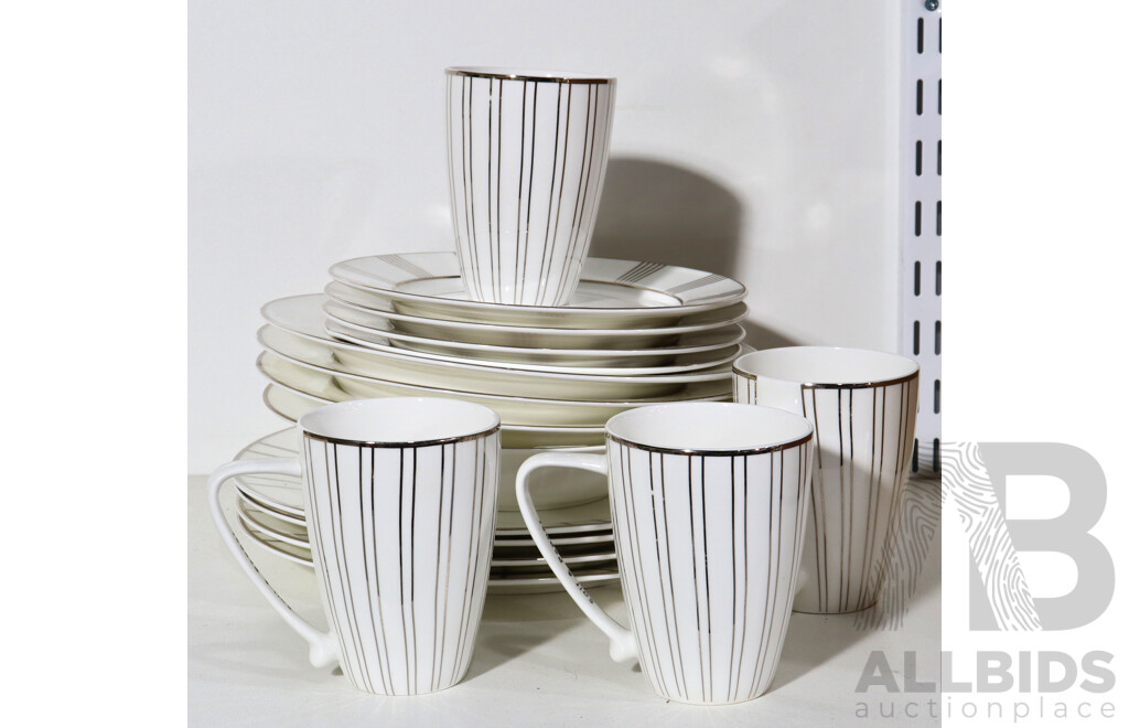 Collection of Plates, Bowls and Cups From Salt and Pepper