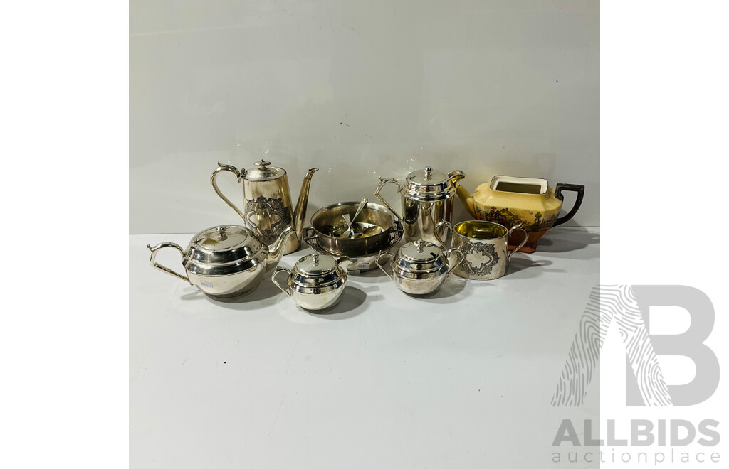 Collection of Silver Plate Kettles, Pots and More From Regal Silver Plate