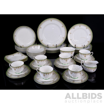 Vintage Royal Doulton Porcelain 48 Piece Dinner Service in Tivoli Pattern