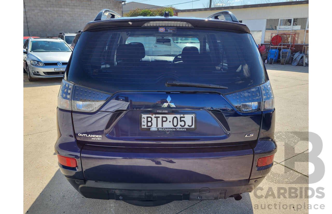 10/2010 Mitsubishi Outlander LS (fwd) ZH MY11 4d Wagon Blue 2.4L