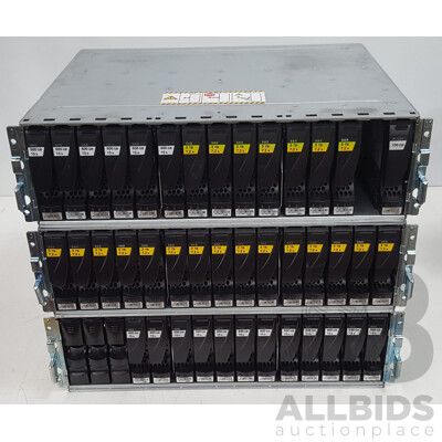 EMC (KTN-STL3) 15-Bay Hard Drive Array - Lot of Three