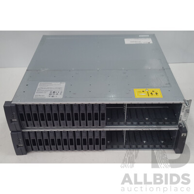 NetApp (NAJ-1001) 24-Bay 2RU Hard Drive Array (7.8TB) - Lot of Two