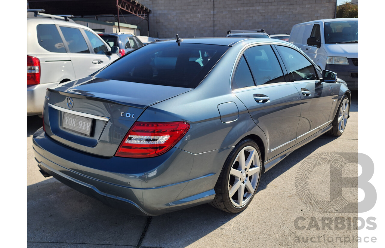 11/2011 Mercedes-Benz C250 CDI Avantgarde BE W204 MY11 4d Sedan Grey 2.1L