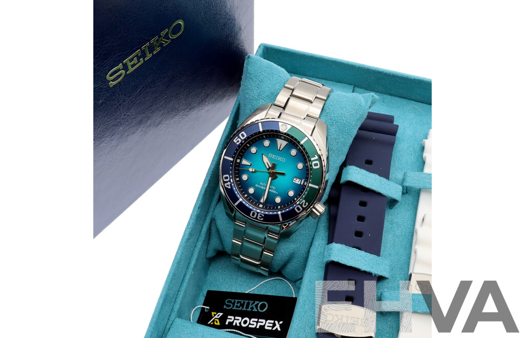 Boxed Seiko Prospex Automatic Diver's 'Whitsunday' Limited Edition Watch, SPB429J