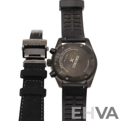 Boxed Seiko Prospex Black Series Speedtimer Solar Chronograph Watch,  SSC923P1