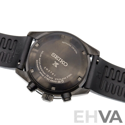 Boxed Seiko Prospex Black Series Speedtimer Solar Chronograph Watch,  SSC923P1