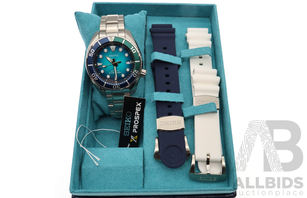 Boxed Seiko Prospex Automatic Diver's 'Whitsunday' Limited Edition Watch, SPB429J