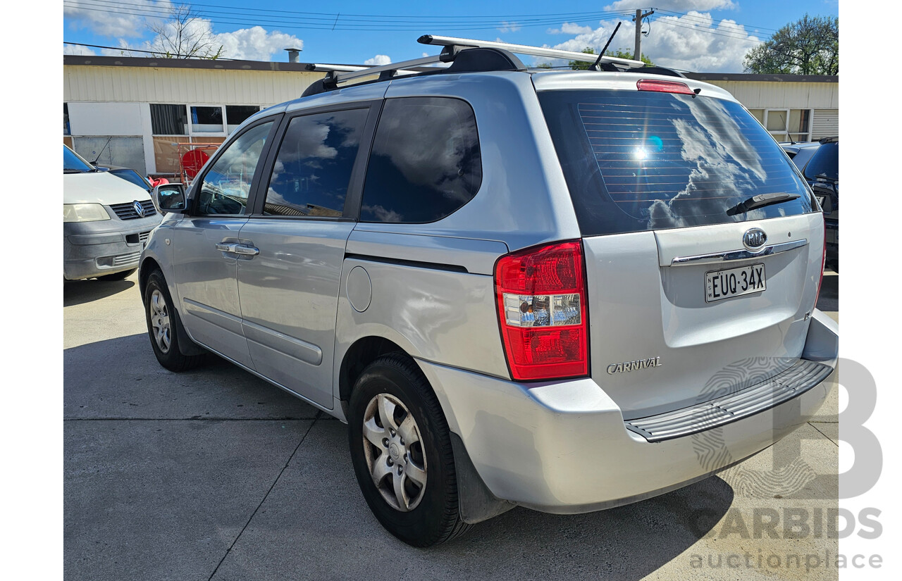 6/2008 Kia Carnival EX VQ 4d Wagon Silver 2.7L