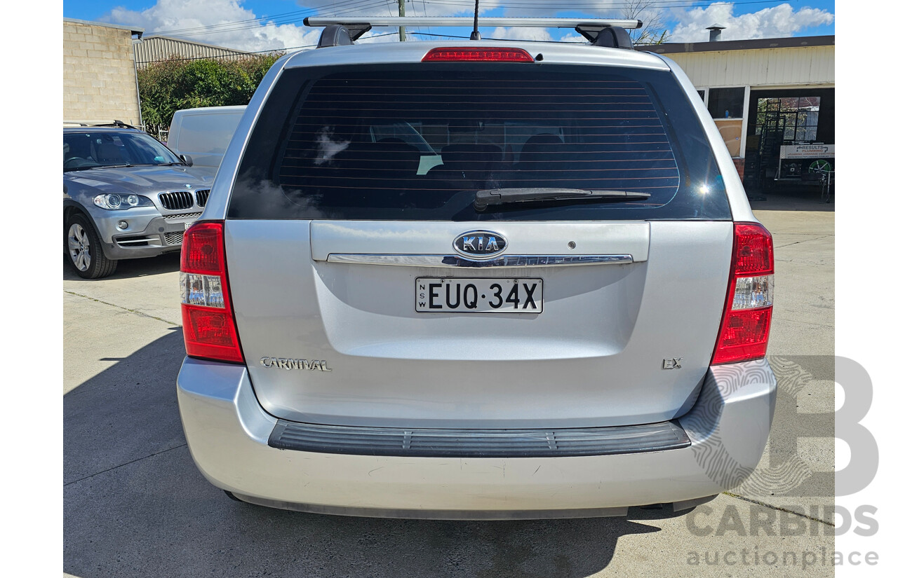 6/2008 Kia Carnival EX VQ 4d Wagon Silver 2.7L