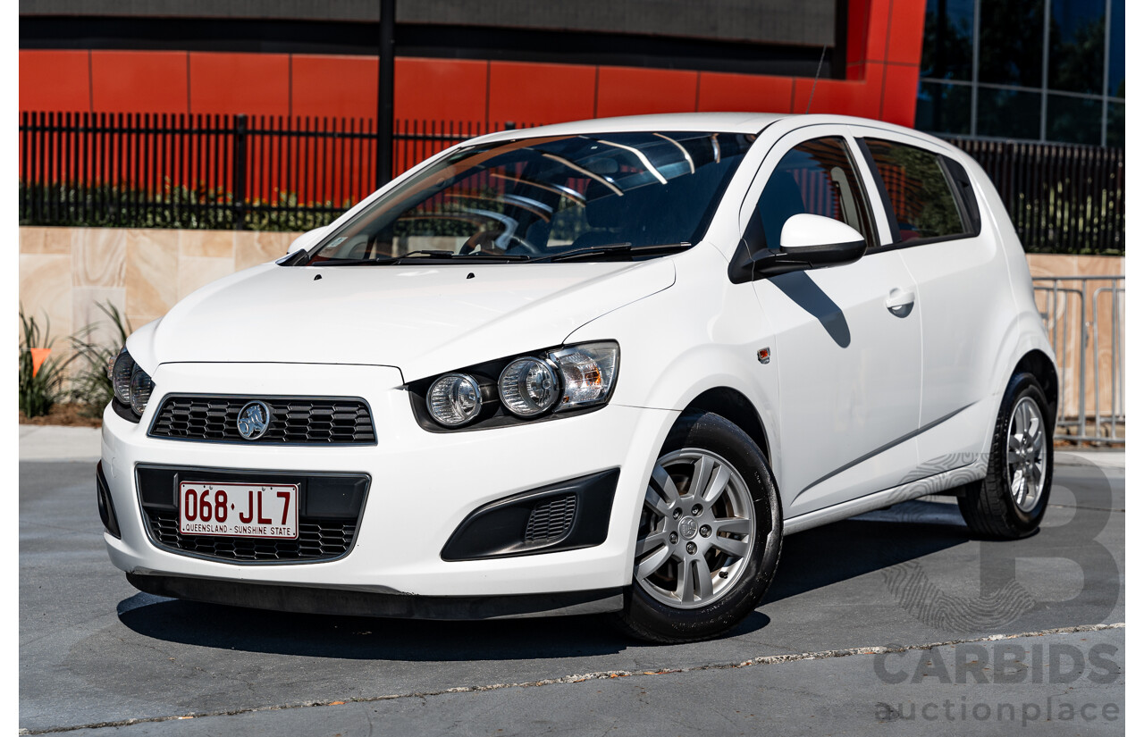 5/2013 Holden Barina CD TM MY13 5d Hatchback Summit White 1.6L