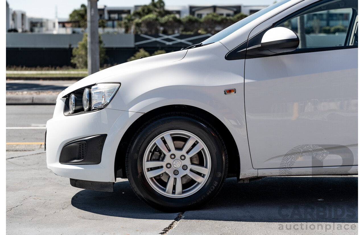 5/2013 Holden Barina CD TM MY13 5d Hatchback Summit White 1.6L