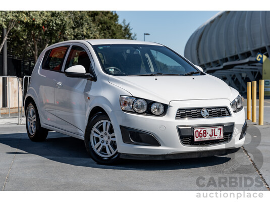 5/2013 Holden Barina CD TM MY13 5d Hatchback Summit White 1.6L