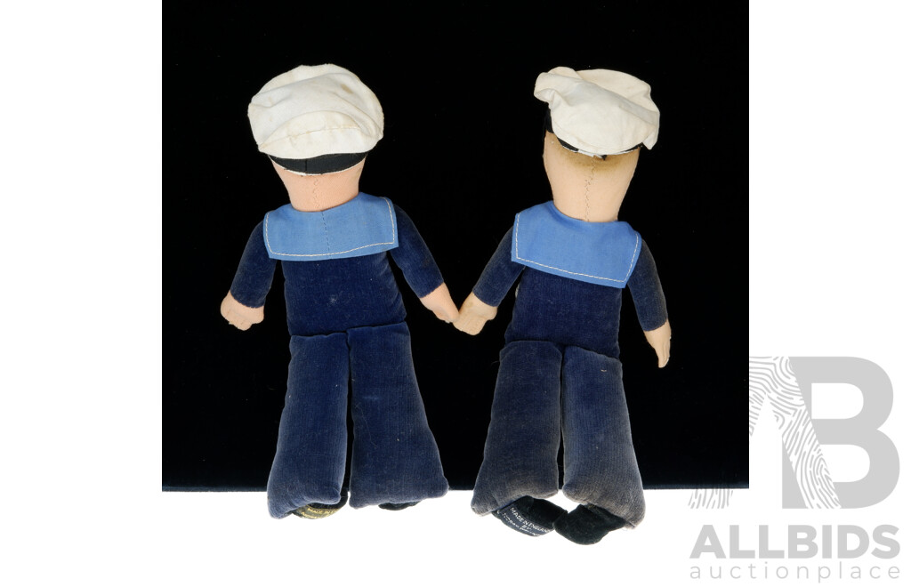 Two Original Norah Welling Sailor Dolls Comprising SS City of Birmingham & RMS Queen Elizabeth