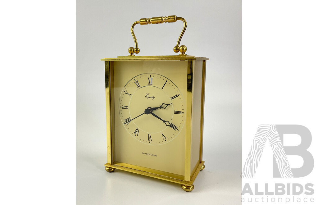 Equity Gold Tone Chime/Alarm Clock