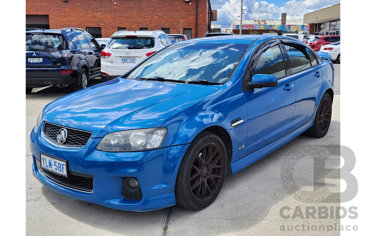 6/2012 Holden Commodore SV6 VE II MY12 4d Sedan Blue 3.6L