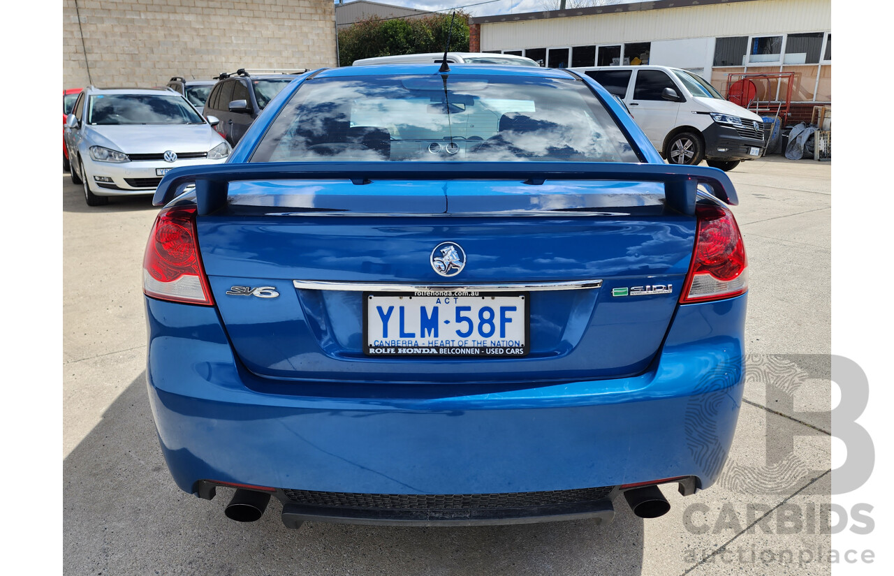 6/2012 Holden Commodore SV6 VE II MY12 4d Sedan Blue 3.6L