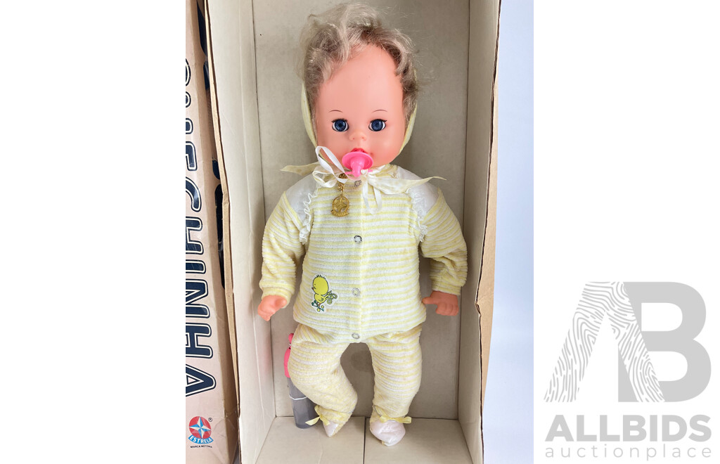 1980's Estrela Bochechinha Bottle/Dummy Doll in Original Box