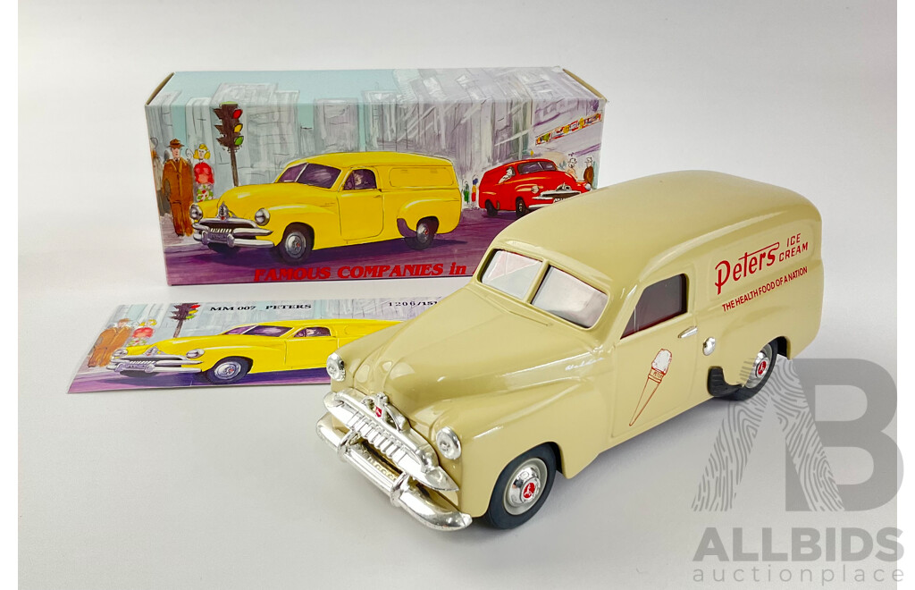 Diecast 1953 FJ Holden - Peters Ice Cream, Famous Companies in Australia