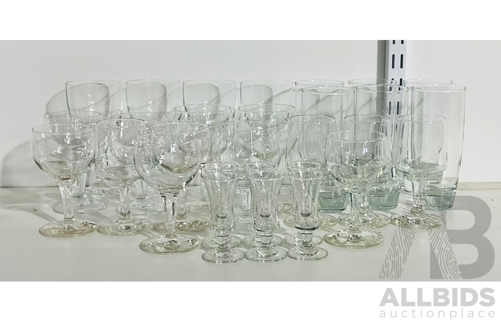 Collection of Glass and Stemware