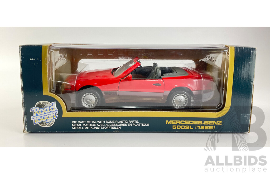 Diecast Road Tough 1989 Mercedes-Benz 500SL - 1:18 Scale