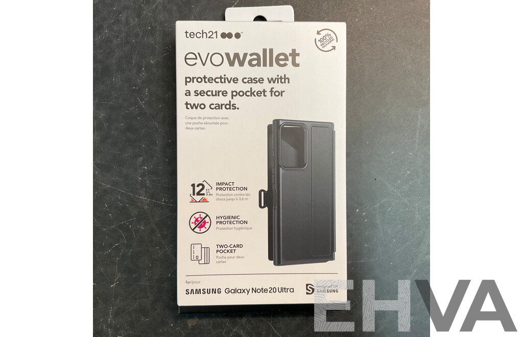 TECH21 EvoWallet Phone Case for Galaxy Note20 Ultra - Lot of 70