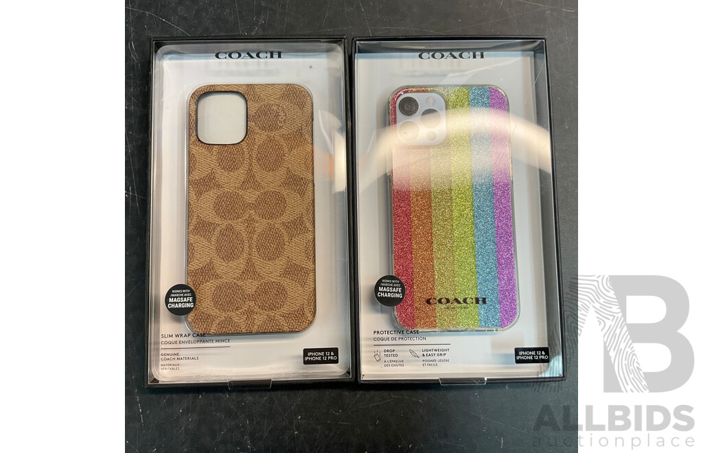 OTTER BOX Screen Protector for IPhone 12 Pro MAX & COACH, GUESS Phone Case for IPHONE - Lot of 28