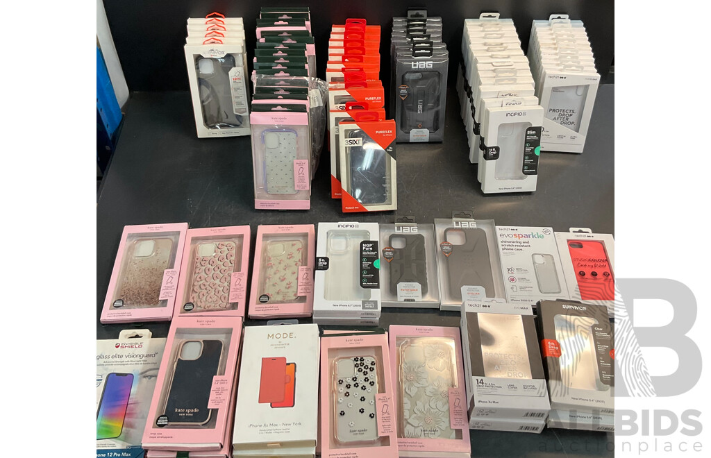 KATE SPADE, UAG, INCIPIO & Assorted of  Phone Case & Screen Protector for IPHONE  6/7/8, Xs,12,13 Series