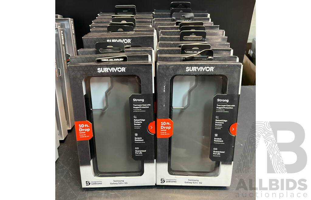 SURVIVOR,UAG, INVISIB SHIELD & Assorted of  Phone Case & Screen Protector for Galaxy S8+,S9+,S21, S20 Series