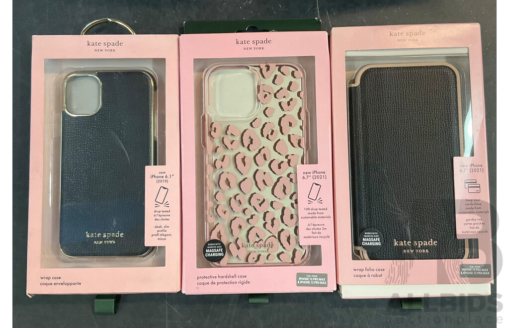 COACH, KATE SPADE, Dbramante1928 & Assorted of Phone Case & Screen Protector for IPhone X,5/6,11,12,13 Series