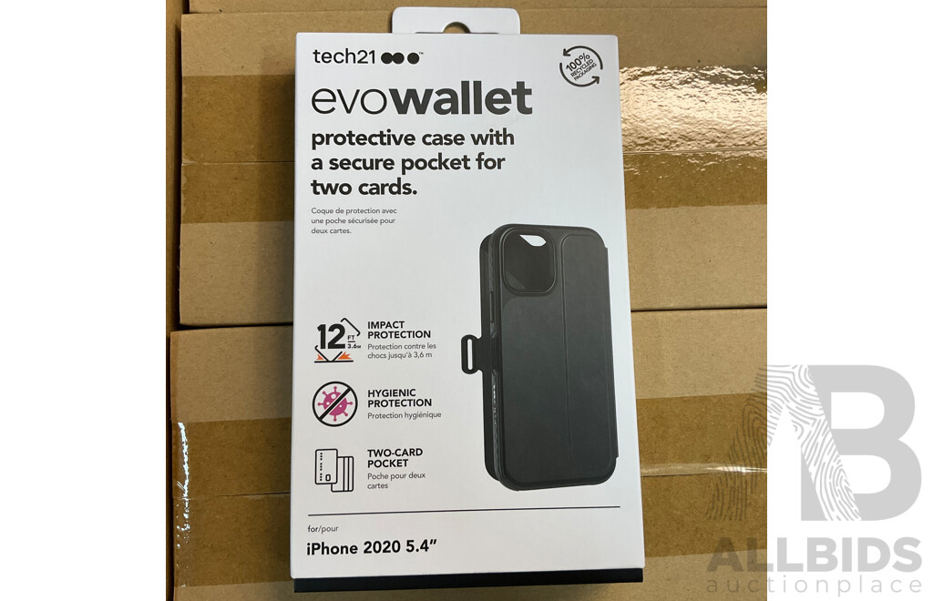 TECH21EvoWallet Phone Case for IPhone 12 Mini - Lot of 99