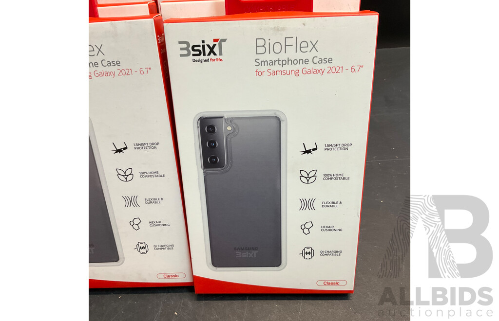 3SIXT BIOFLEX SmartPhone Case  & SlimFolio Phone Case for S21+ Series - Lot of 83