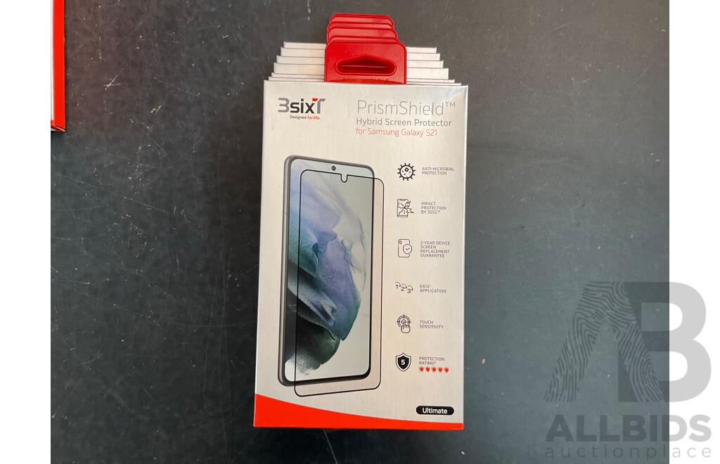 3SIXT PrismShield Screen Protector for Galaxy S21 Series - Lot of 102