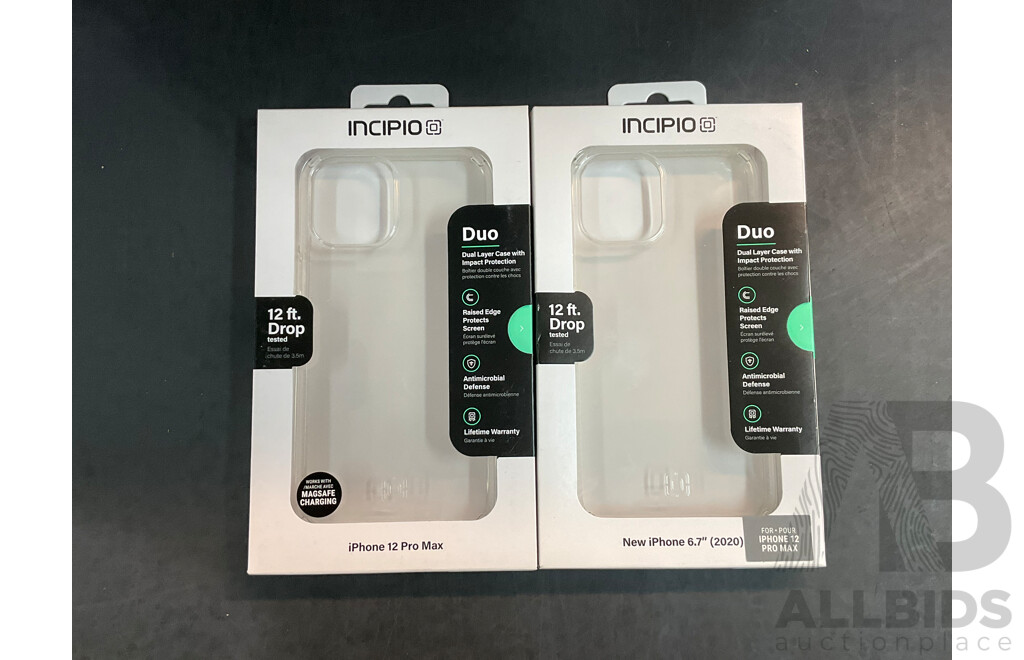 INCIPIO IPhone 12 Pro Max & 2020 IPhone 6.7 inch Phone Cases - Lot of 92