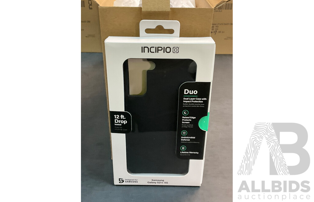 Incipio (SA-1094-BLK) Duo Case for Samsung Galaxy S21+ 5G Black - Lot of 88 - Estimated ORP $3,520.00