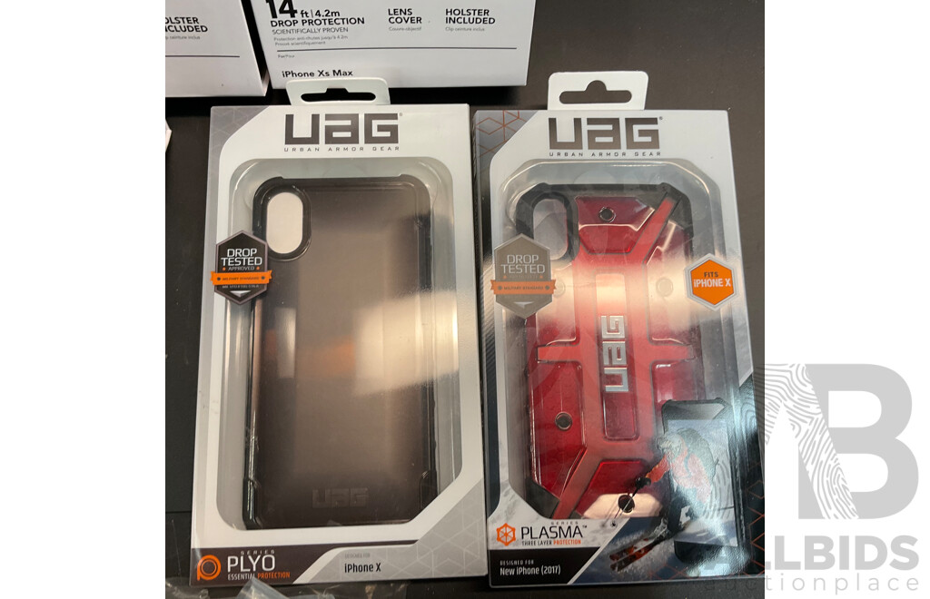 Tech21,UAG, INCIPIO Assorted of Smartphone Case for IPhoneXs MAX & IPhone Xs & IPhone X - Lot of 89